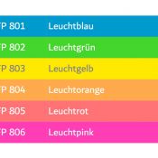 Tagesleuchtfarben von GSB im Fokus