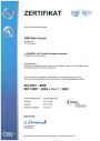 ISO 9001 und ISO 14001 Zertifikat (deutsch)