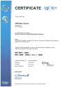 ISO 9001 and ISO 14001 Zertifikat (english)